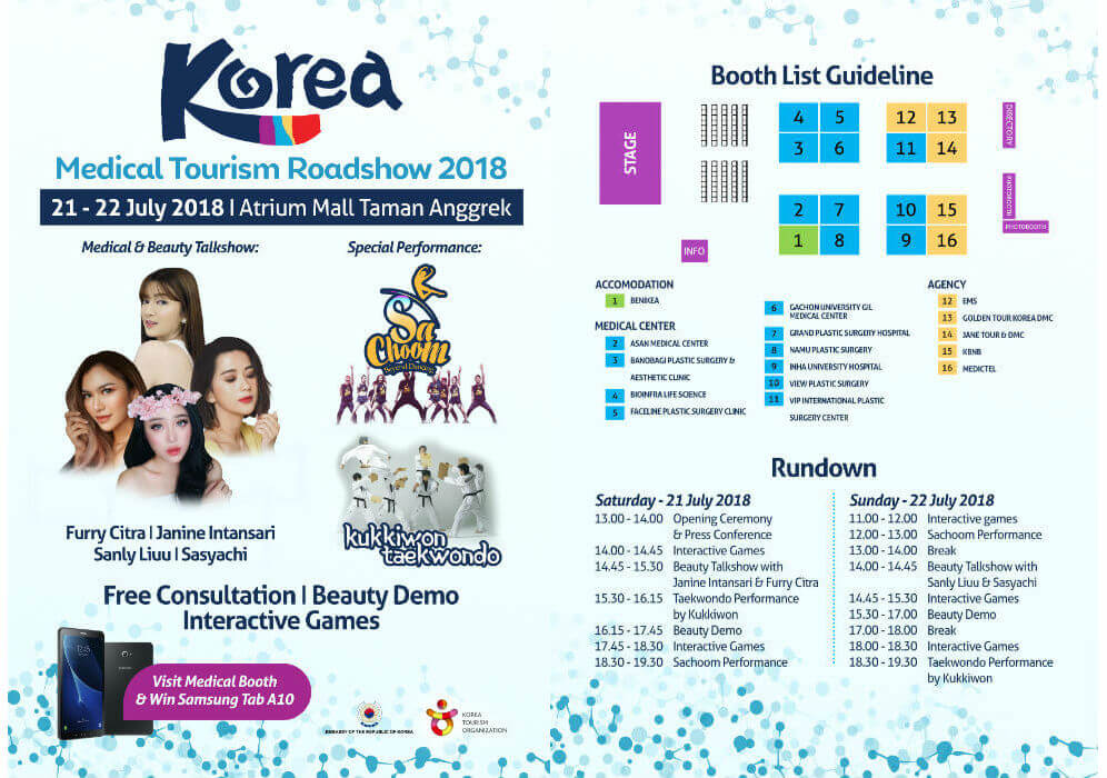 Korea Medical Tourism Roadshow 2018 (Pameran Wisata Medis dan Kecantikan Korea 2018)