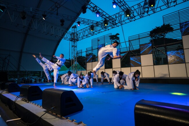 Festival Budaya Taekwondo mempersembahkan Pertunjukan Seni Bela Diri Korea