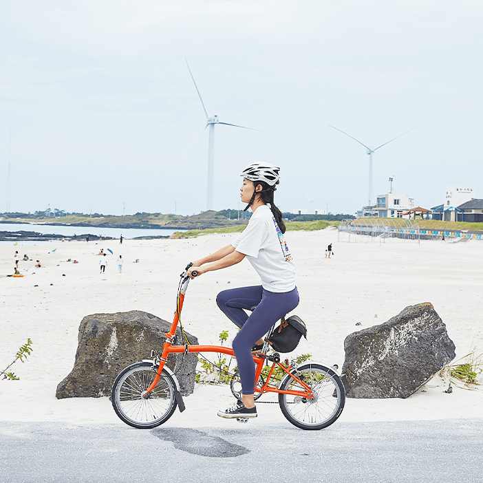 Bersepeda di Pulau Jeju
