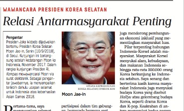 Photo_Wawancara Esklusif Presiden Korea Selatan Mr. Moon Jae In