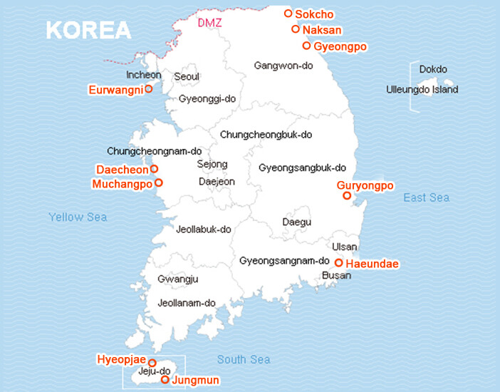 Photo_Sebagian besar pantai Korea