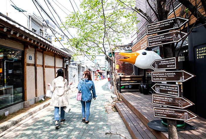 Photo_Pemandangan di Jalan Hanok Ikseon-dong