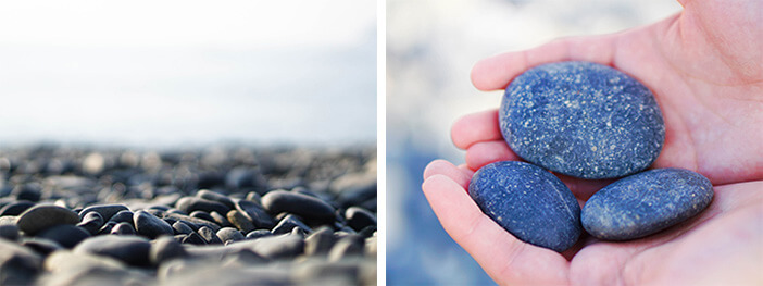 Photo_Batu kerikil Mongdol yang ditemukan di pantai