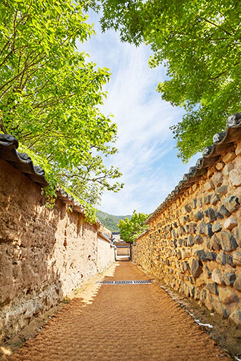Photo_jalan tembok batu di Desa Andong